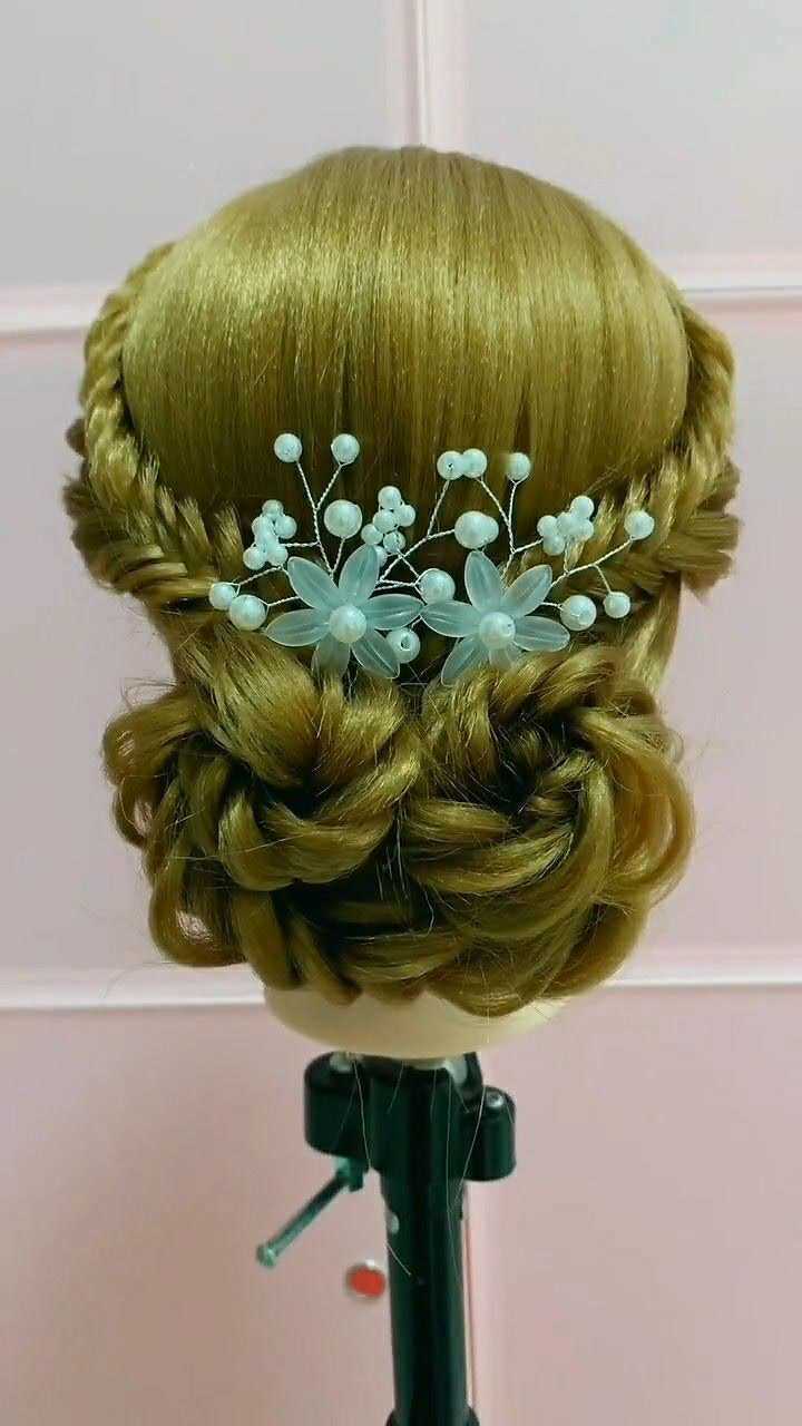 这款盘头很适合婚礼,你学会了,你就是最美的新娘