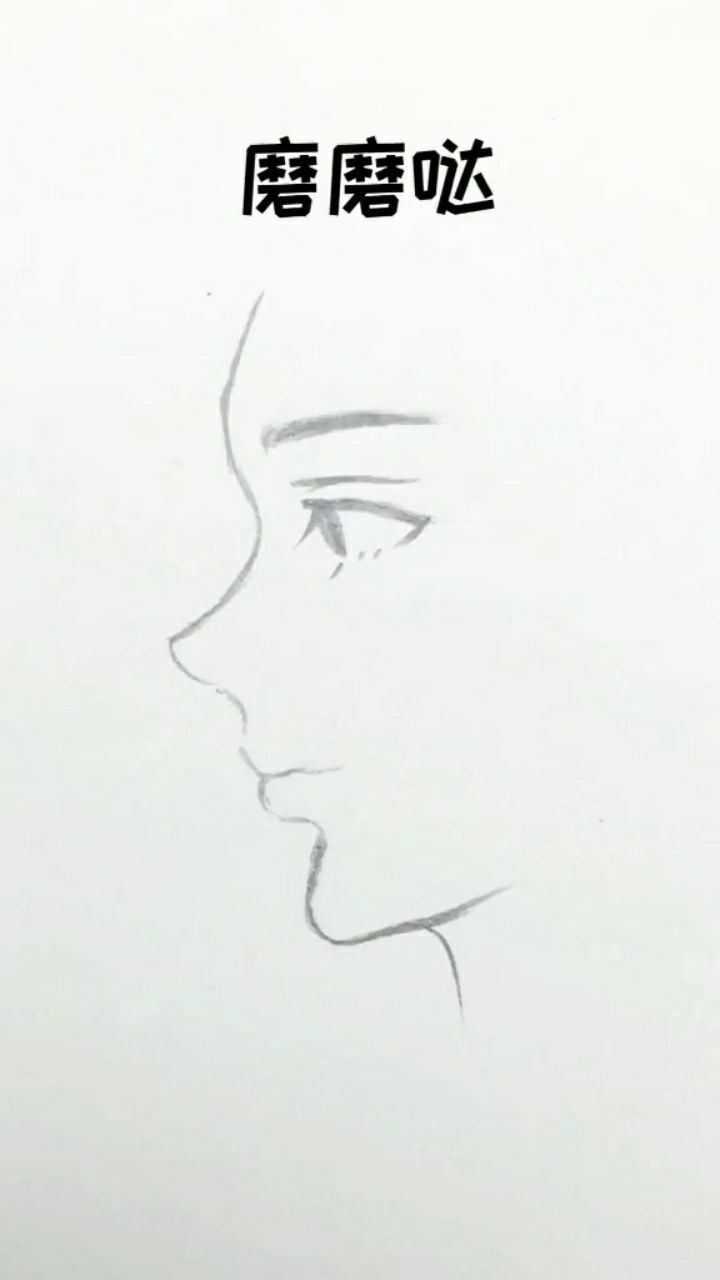 男女生侧脸的不同画法