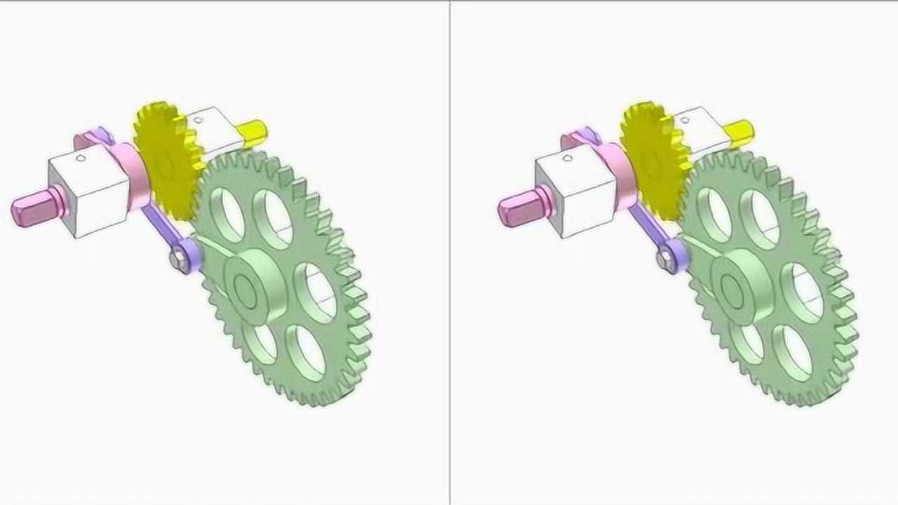 一個設計巧妙的齒輪正反轉加減速機構,看看其工作原理,長見識了