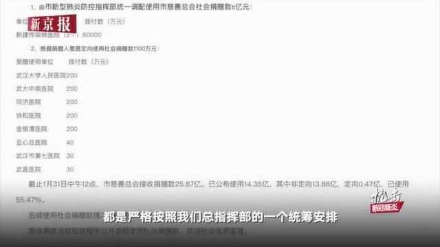 紧急呼叫丨武汉慈善总会27亿善款上缴财政?回应:是误解 专款专用于防疫