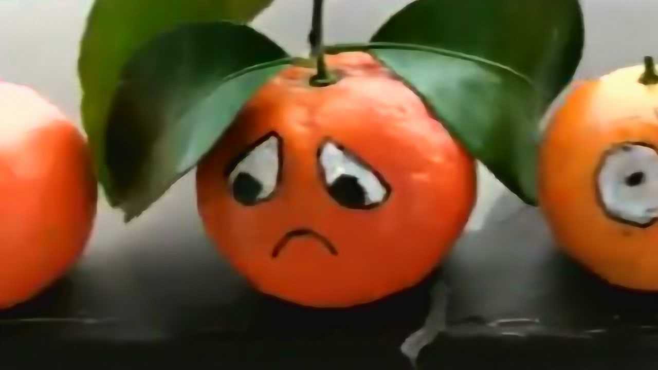 橘子皮画上表情包,排列在一起可爱又搞笑,看哪个不顺眼先吃哪个!