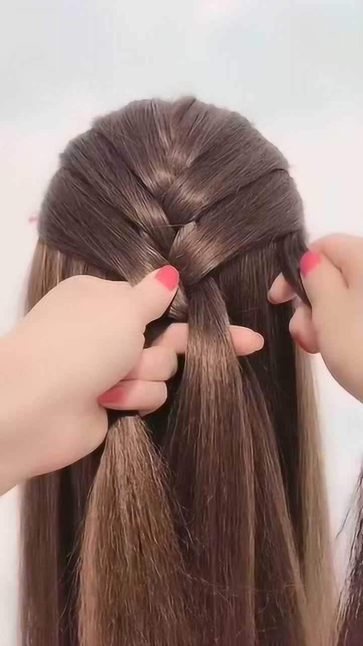 蜈蚣辫新手教程看了这个视频自此告别单调马尾辫