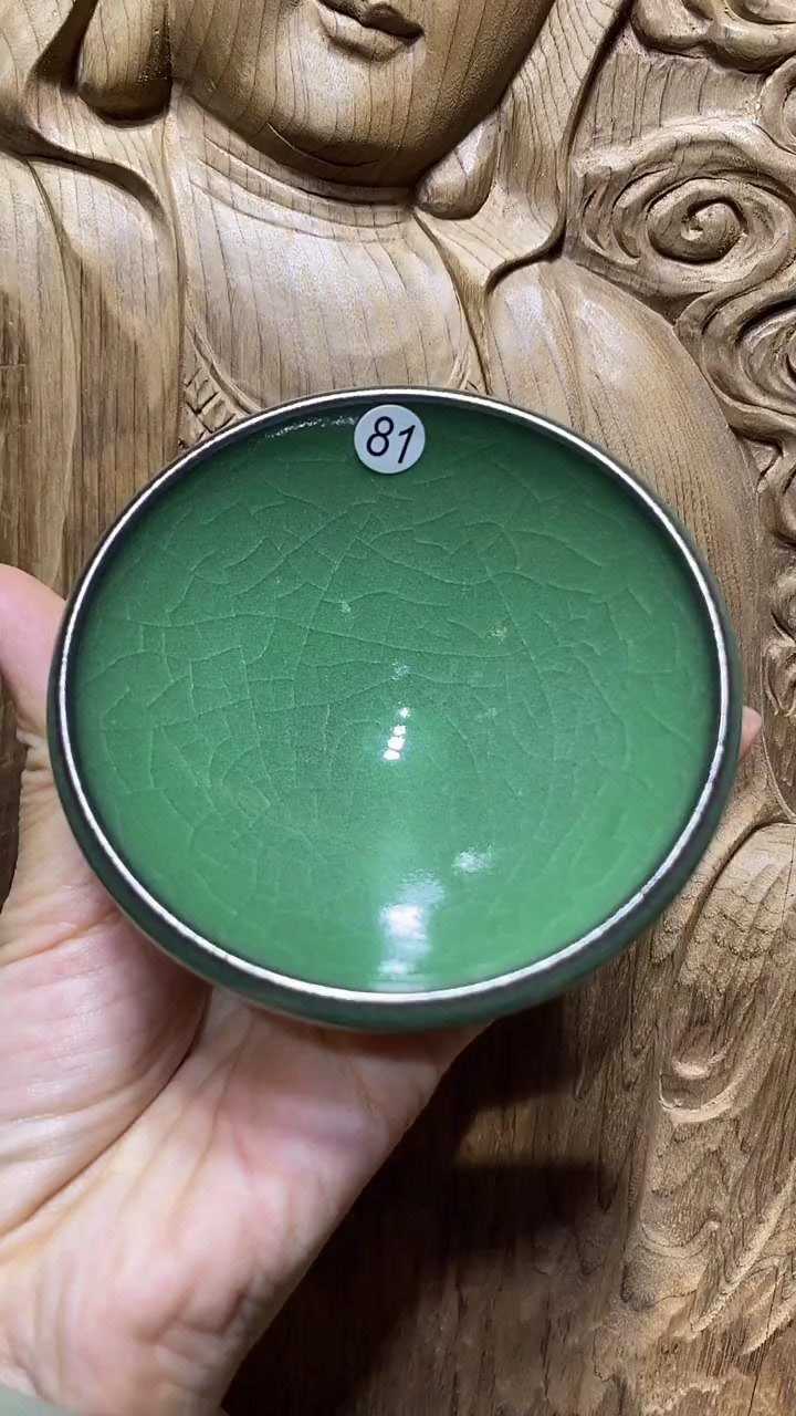 冰裂建盏!看着就让人着迷,太美了