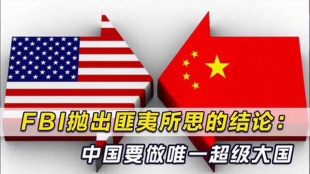 FBI警告:中国举全国之力,用一切手段做世界唯一超级大国