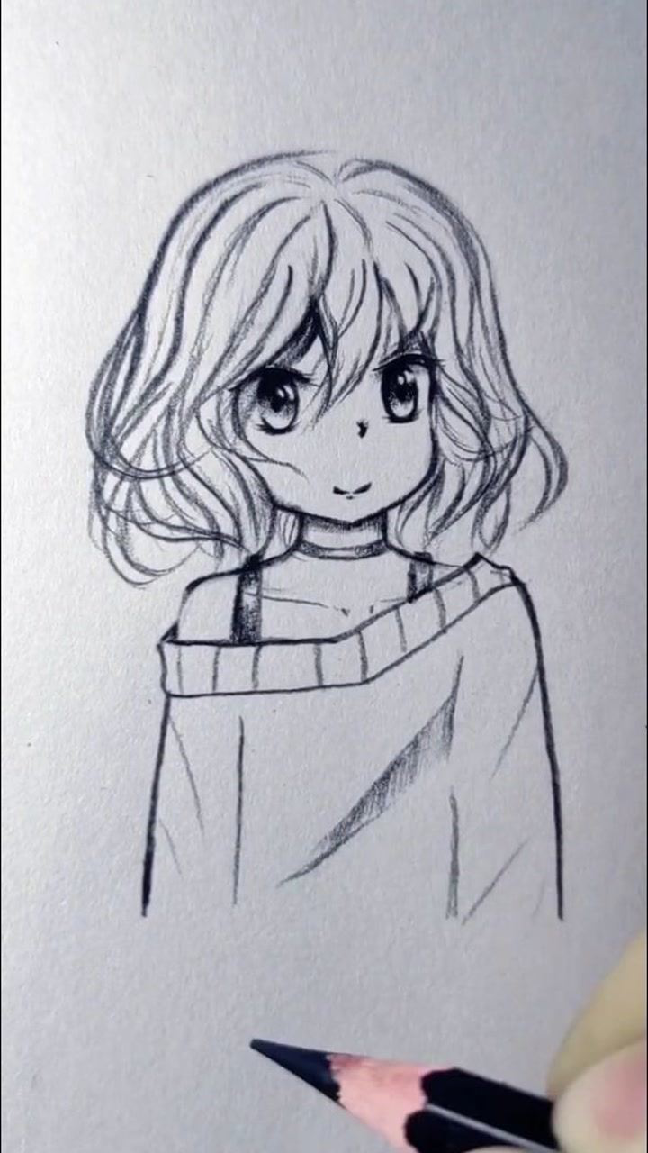 动漫里可爱邻家小妹妹画法满满的干货