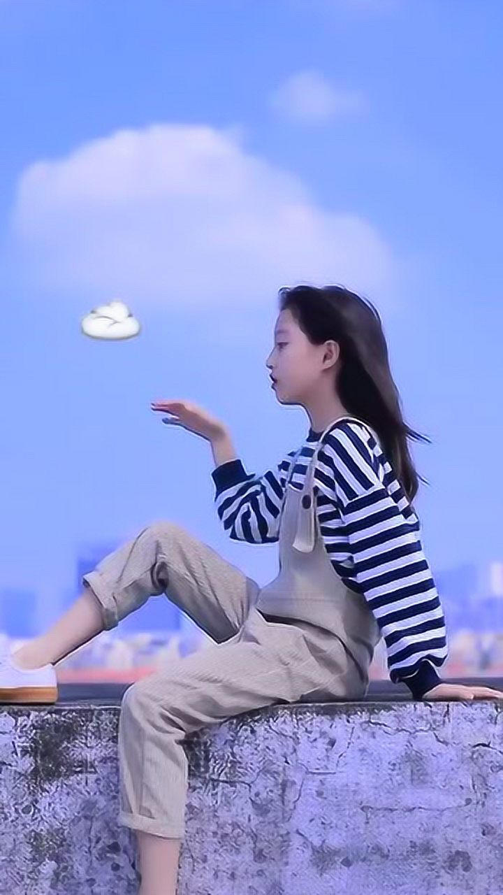 童模段依娜日常小美女笑起来也太好看了天生的美女