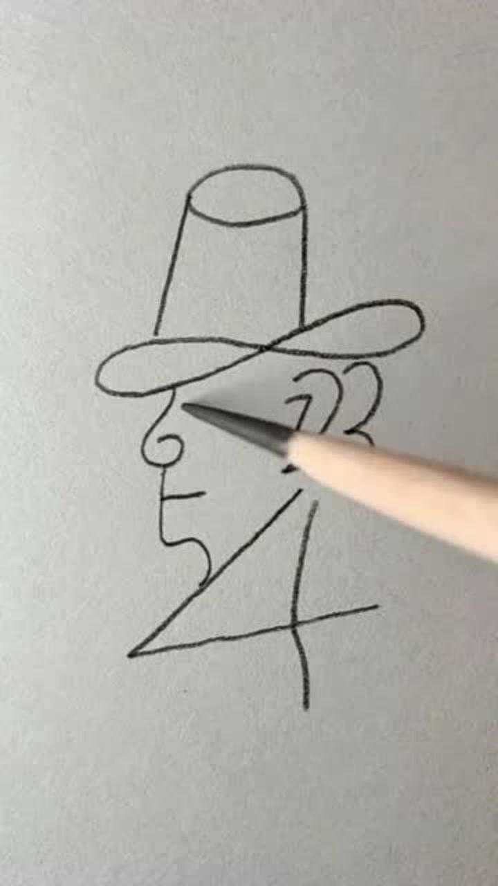 用阿拉伯数字,就能画出个魔术师,厉害啊!