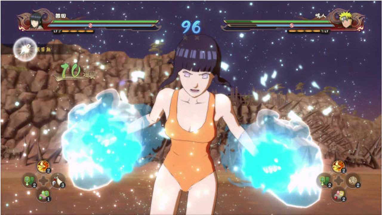 火影忍者究极风暴4泳装雏田vs鸣人