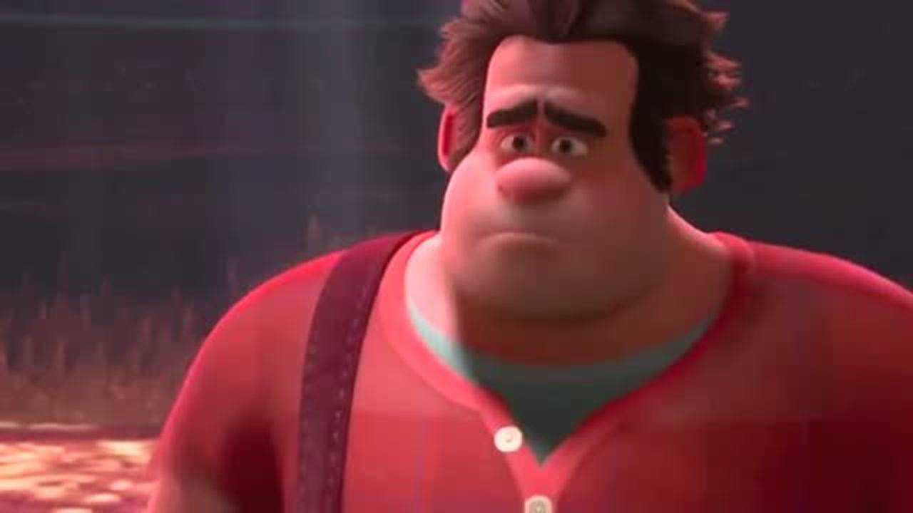 无敌破坏王破坏王拉尔夫送给小女孩一个跑道让小姑娘练车用