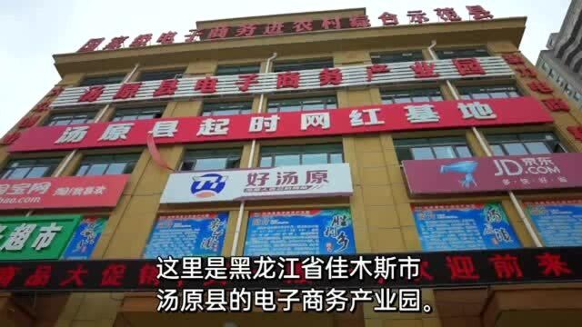 通过移动扶贫“网络+”,汤原县电子商务产业园销售额达到3400万元!