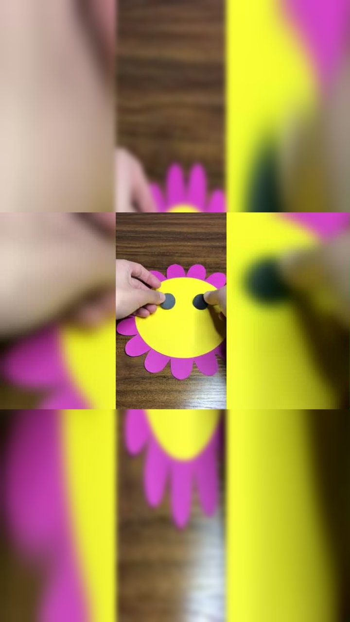 小太阳剪贴画,简单又可爱幼儿园手工