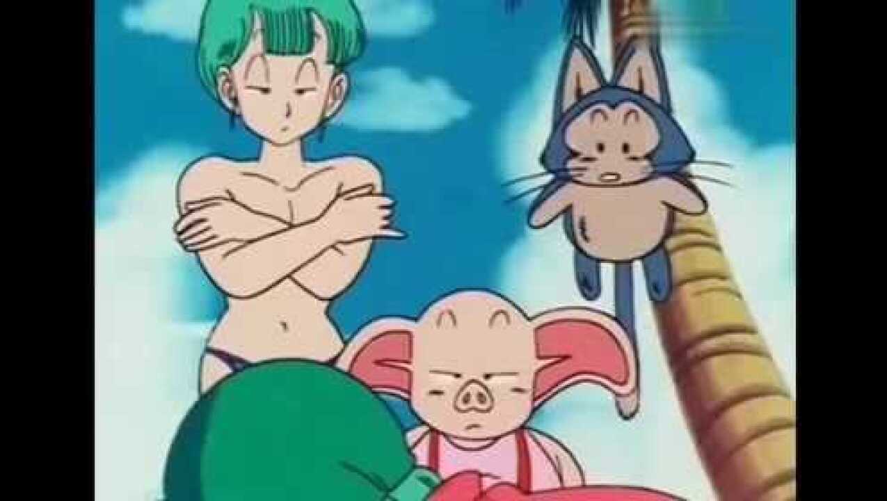 七龙珠:普亚鲁帮布尔玛擦油,乌龙龟仙人想占便宜,兰琪拿着枪就横扫