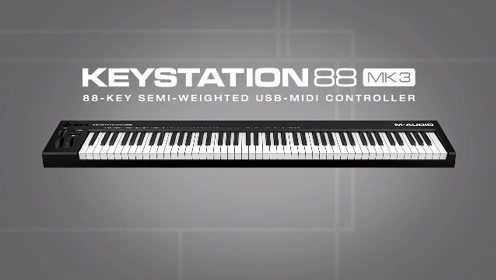 M-Audio 发布第三代88 键MIDI 键盘Keystation 88 MK3 - Midifan：我们