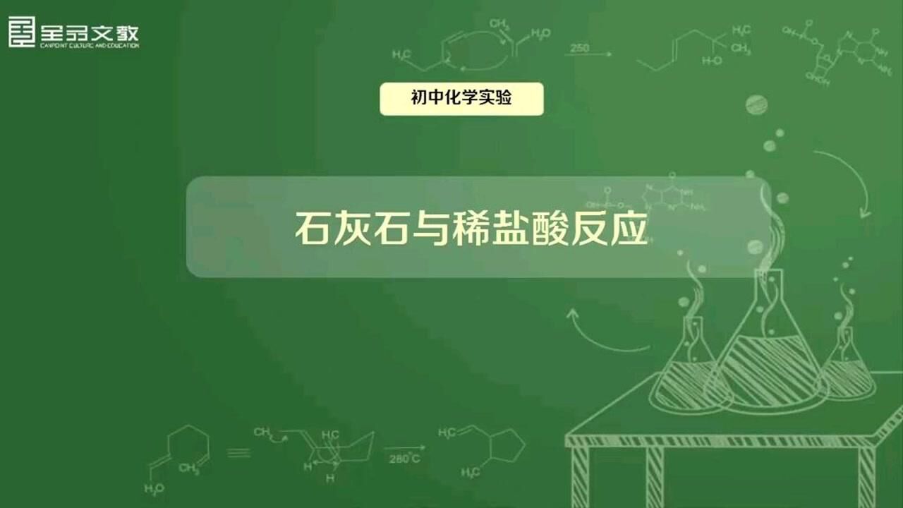 化學實驗石灰石與稀鹽酸反應