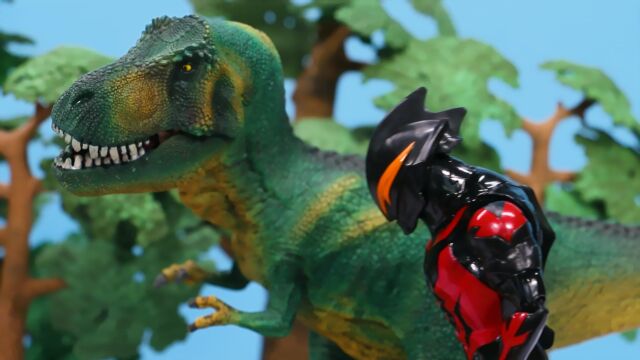 夸克玩具贝利亚霸王龙合力对战奥特曼突突兔开投弹虫艇清除路障