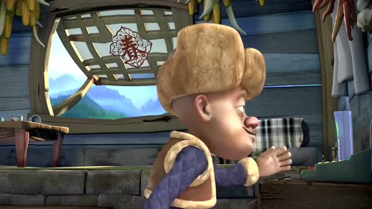 熊出没光头强这是怎么了躺在沙发上唉声叹气的