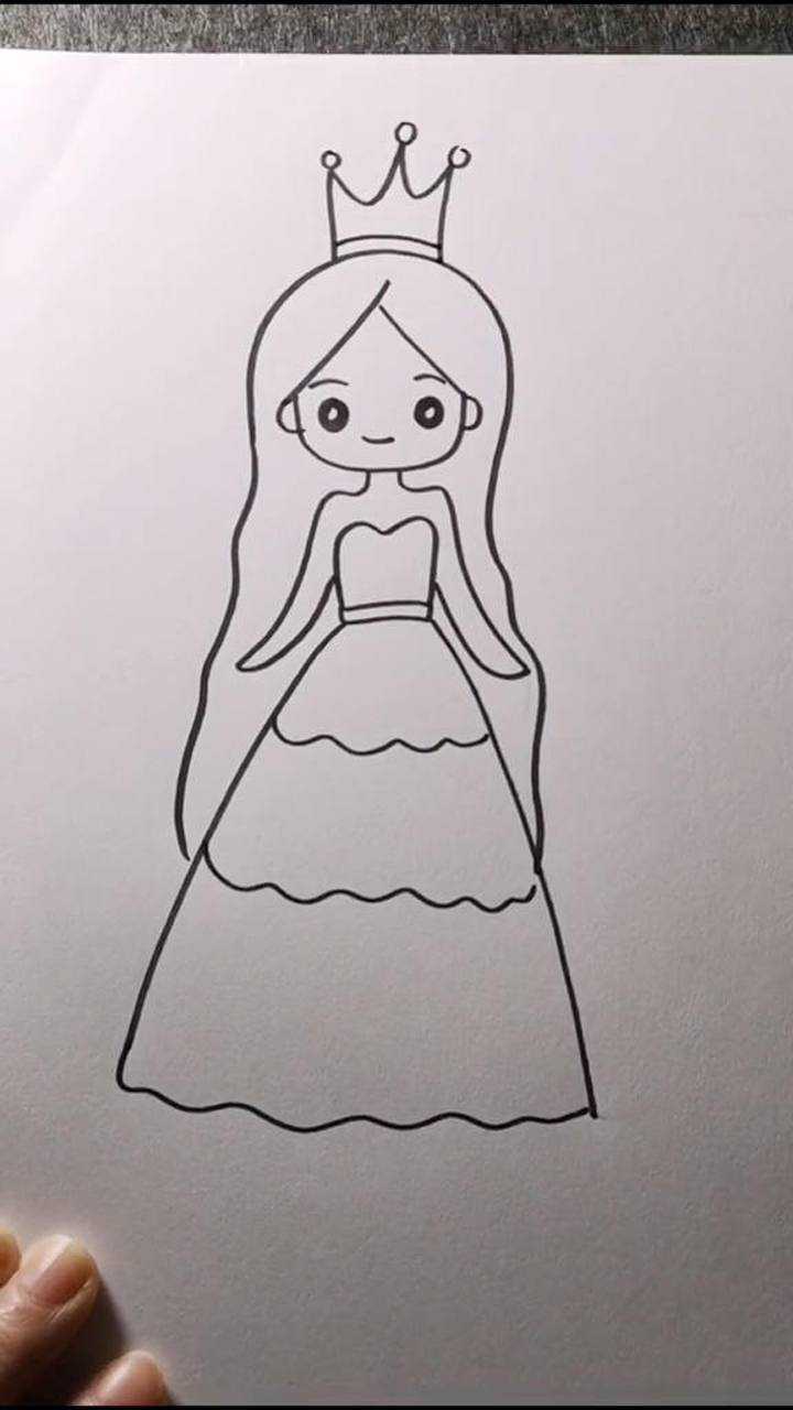 画一个秀气的小公主