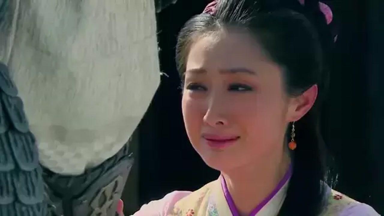 隋唐英雄罗成临走前月娥含泪追了出来让他给孩子取名