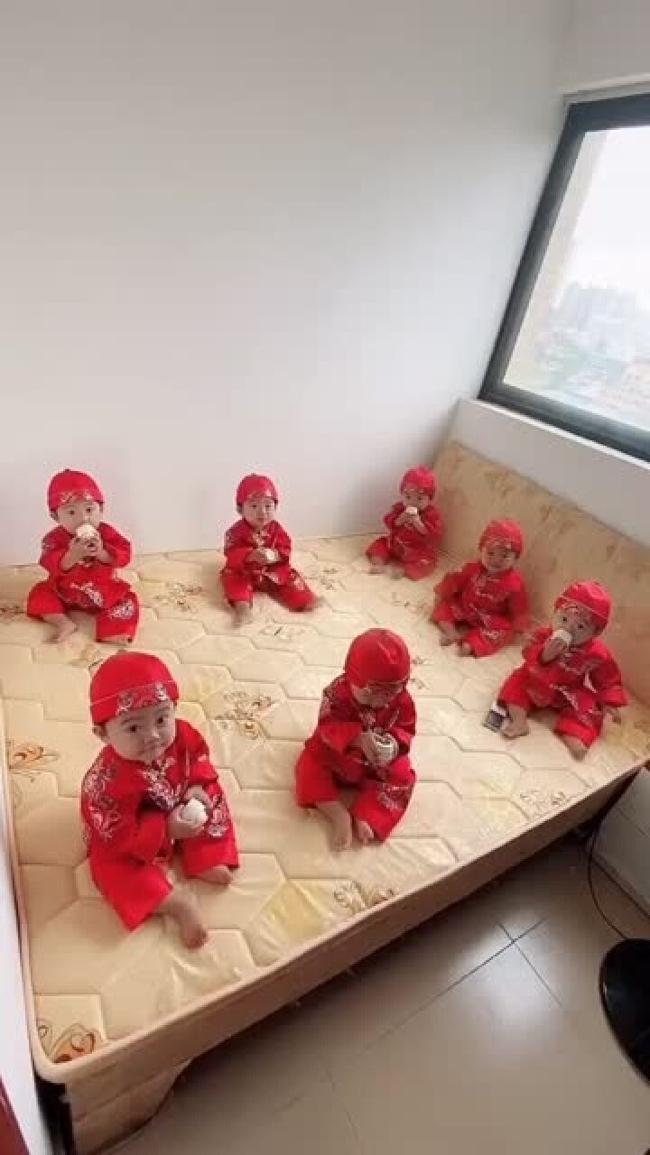 中国女子生下七胞胎图片