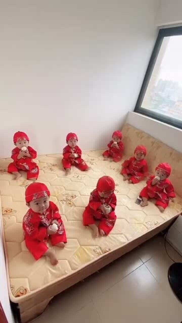 哎呀,我一不小心生了7胞胎,全是儿子,全要彩礼钱!