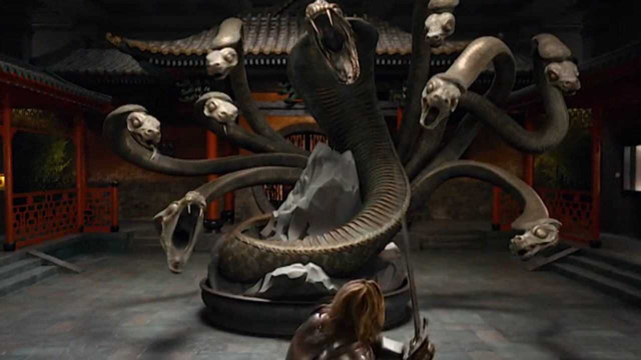 中国的上古神兽九头蛇,在英国博物馆苏醒
