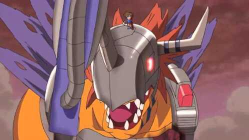 数码宝贝:金属暴龙兽黑化后太强大!直接越级打boss!