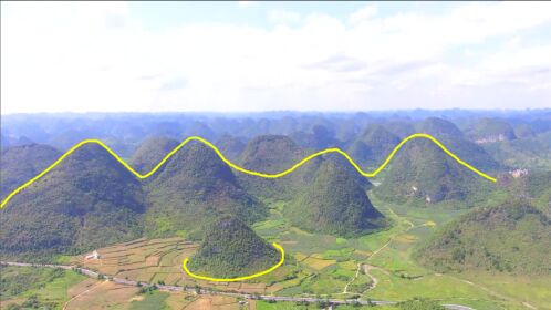 连绵起伏的笔架山中间一个大印独一无二的风水宝地