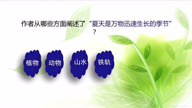 6年级上册部编版语文同步课(新):《夏天里的成长》