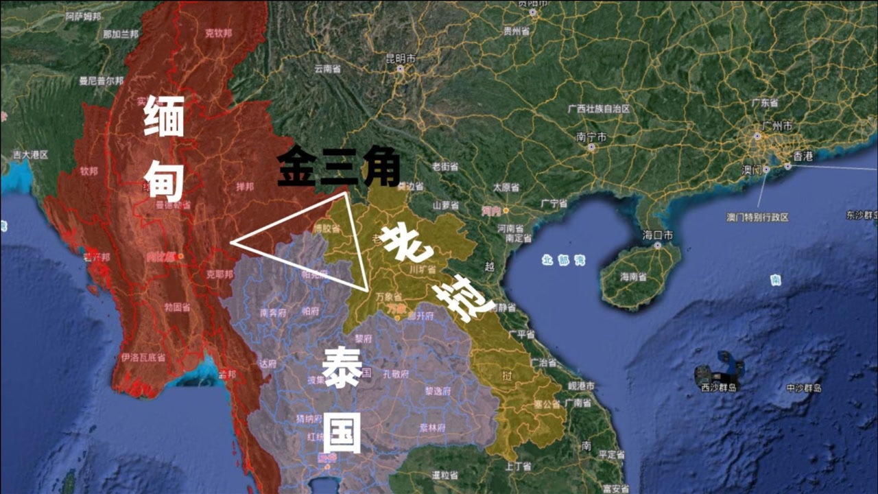 缅甸金山角地图图片