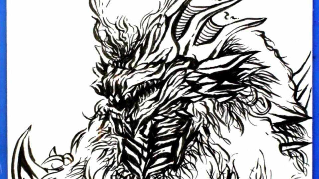 巨难画的豪烈暴兽霍洛波罗兹涂上颜色后帅到你了吗