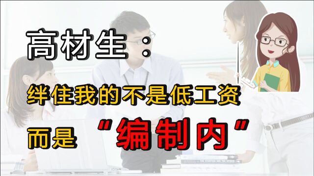 高材生:绊住我的不是县城的低工资,而是“编制内”这3个大字