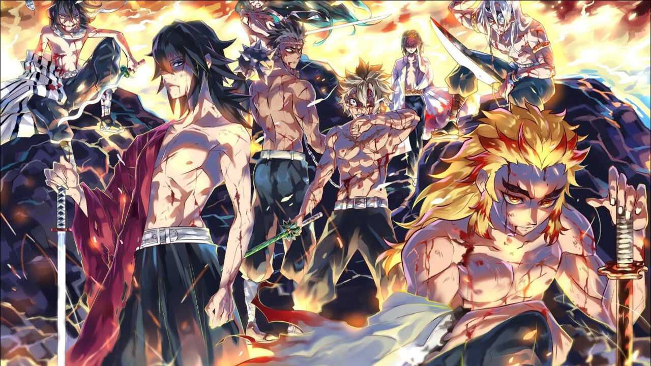 鬼灭之刃鬼杀队最帅的一次集结骑着哈雷去崩无惨