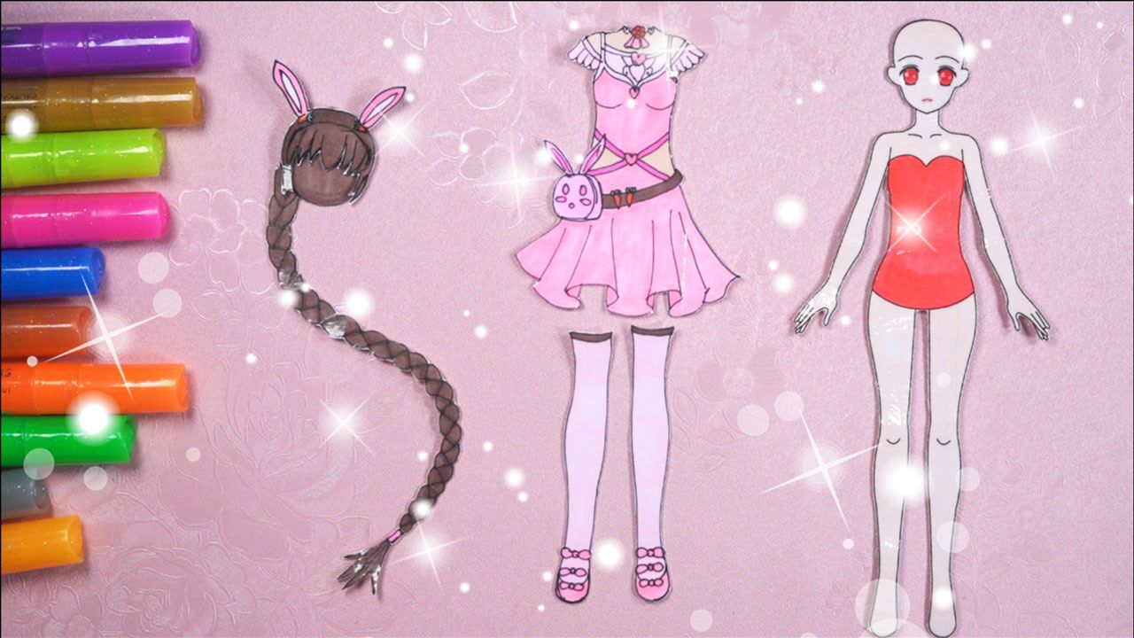 手工纸娃娃玩具:纸娃娃装扮,斗罗大陆小舞装扮