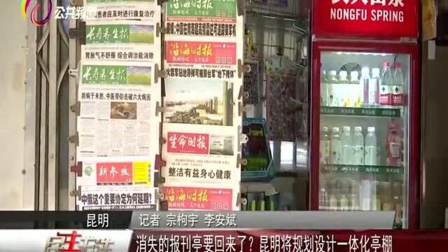 消失的报刊亭要回来了?昆明将规划设计一体化亭棚