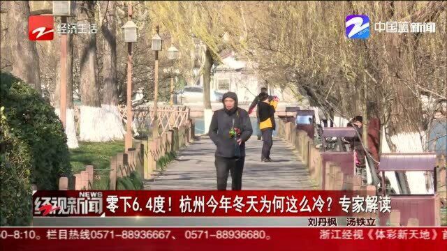 零下6.4度! 杭州今年冬天为何这么冷?专家解读