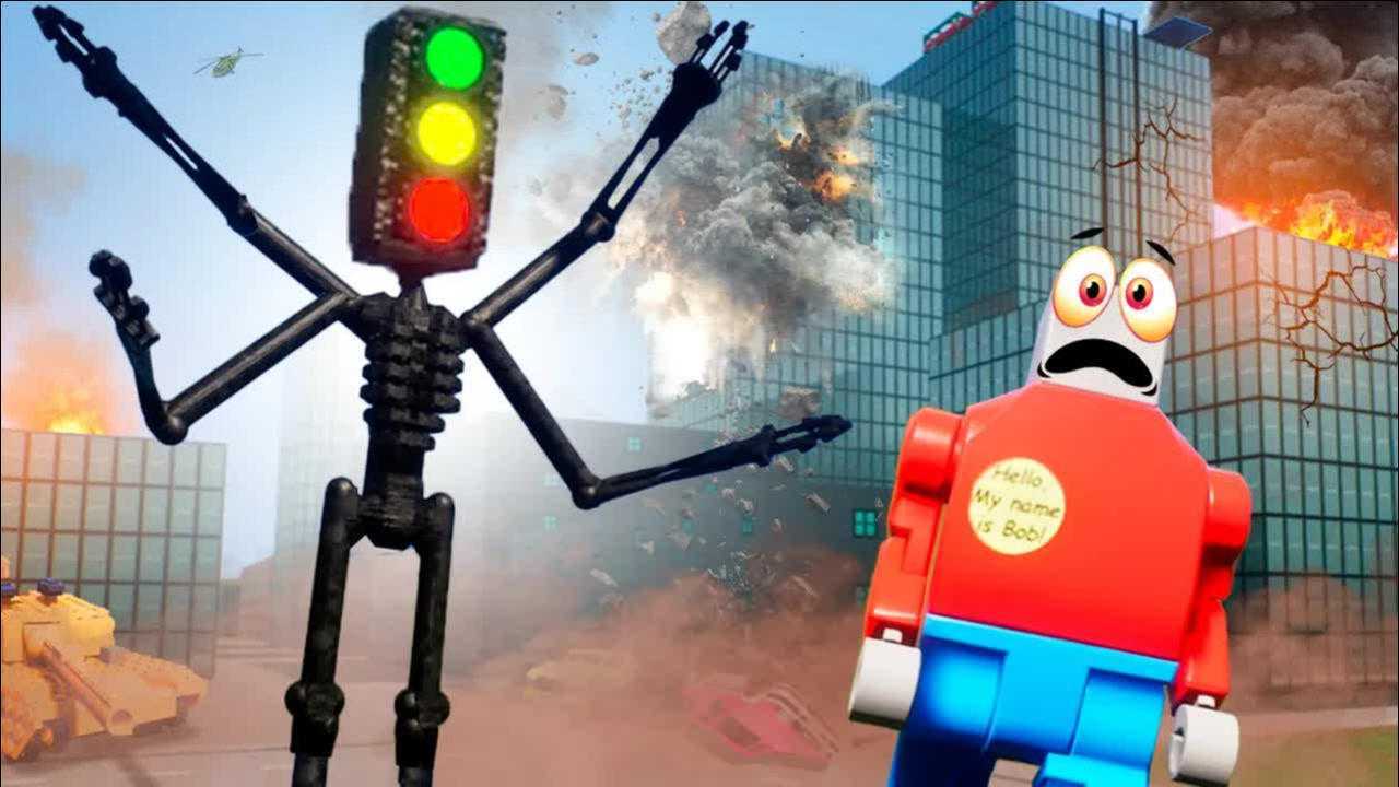 乐高游戏城市出现红绿灯怪大傻不在是第一个被击毁的倒霉蛋