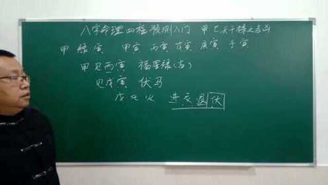 八字实战初级班434课天干甲乙木之禄