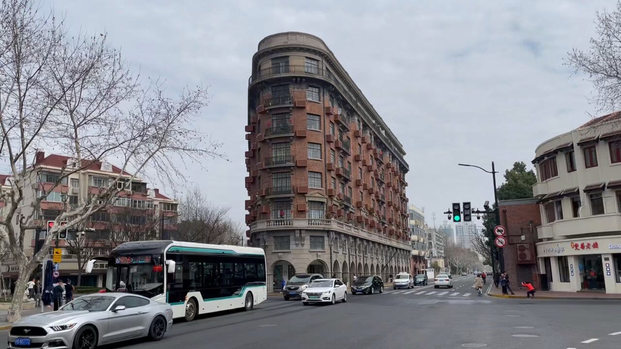 上海徐汇区淮海中路街景集锦