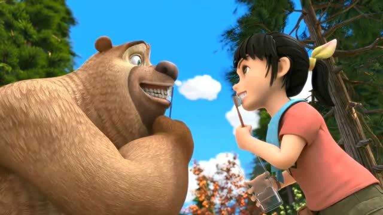 熊出没:熊二和赵琳一起刷牙跳舞,要做个爱刷牙的好孩子!