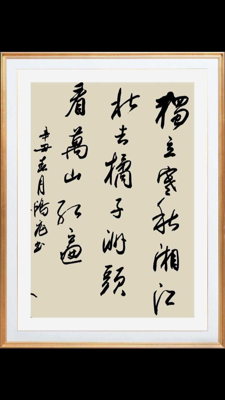 独立寒秋湘江北去