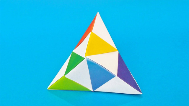 简单好玩的折纸捏不坏的三角形,下课玩一玩,真有趣!