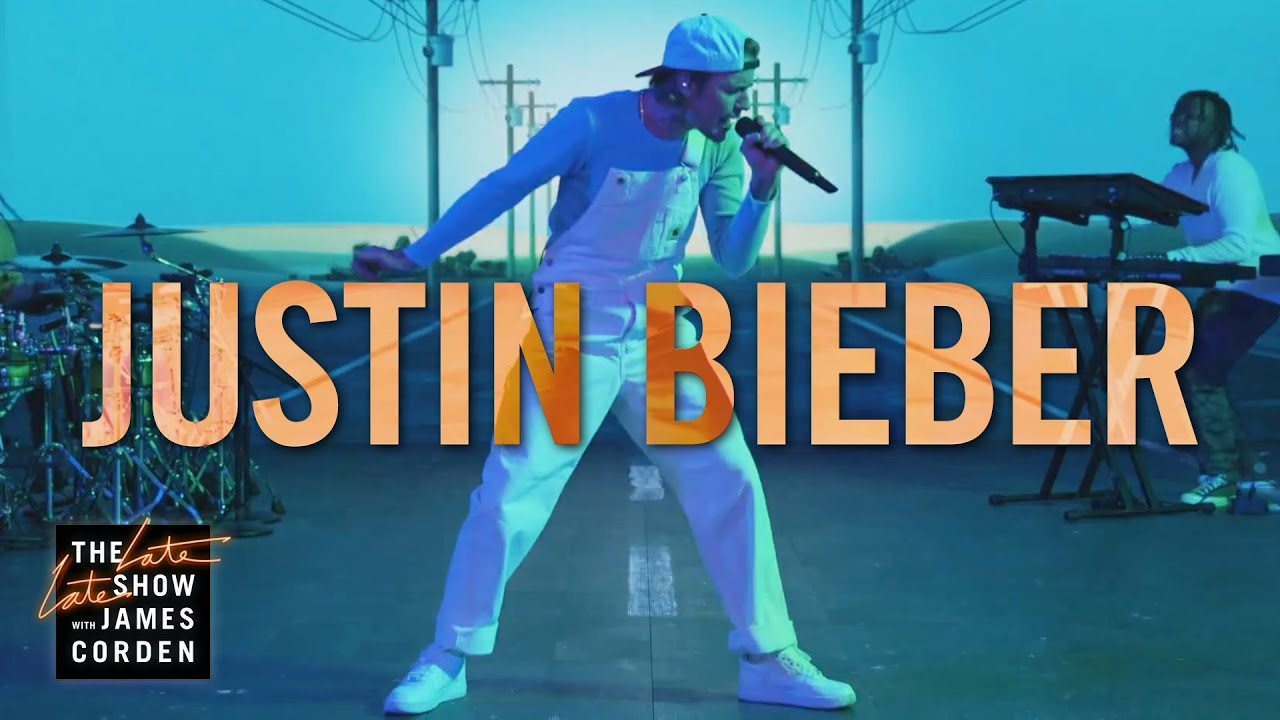 贾斯汀比伯深夜秀现场表演热单holdon