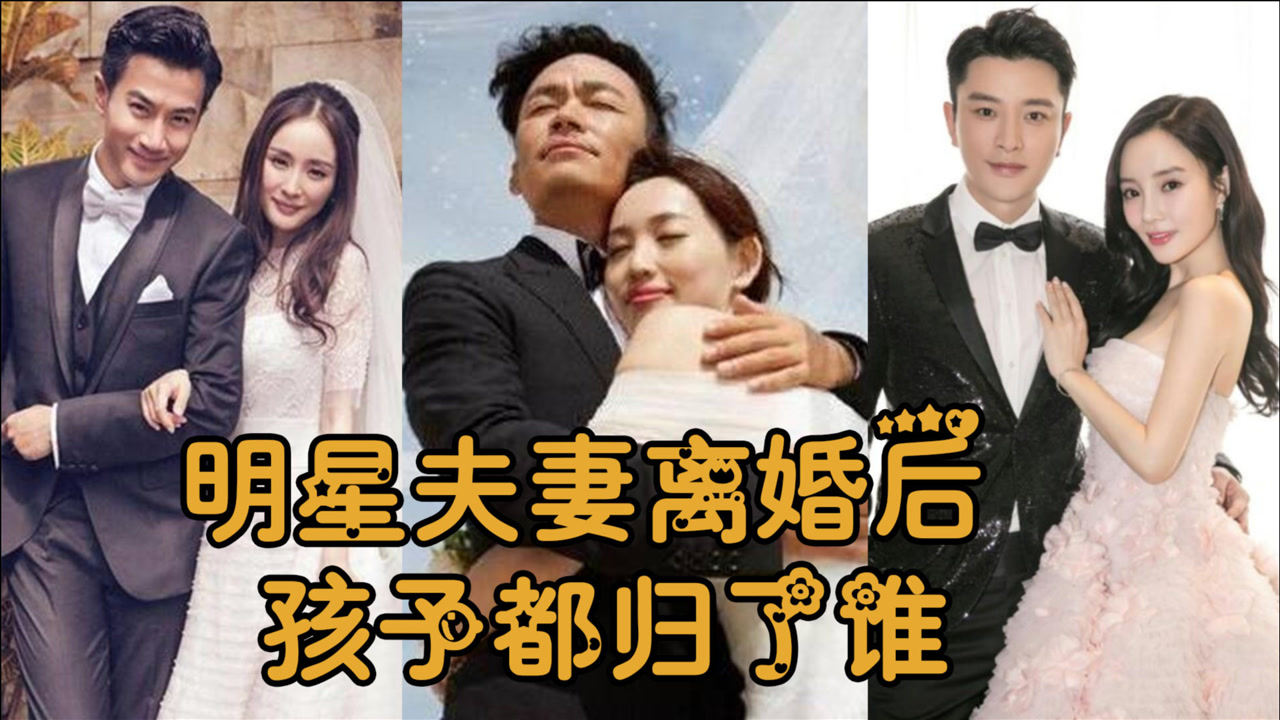 明星夫妻离婚后 孩子都归了谁,贾乃亮李小璐如今形同陌路