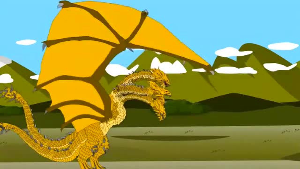 哥斯拉激战三头黄金龙基多拉_腾讯视频