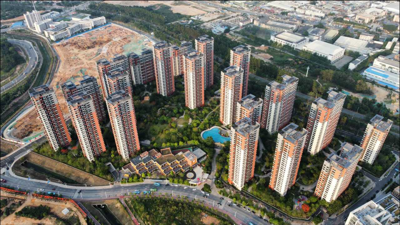 航拍东莞华为湖畔花园,华为员工就在此居住?这福利待遇太好了