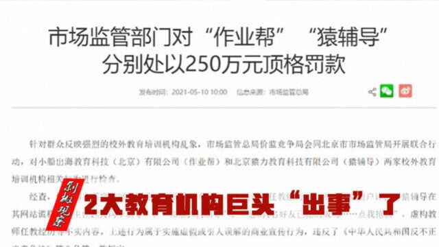 罚款250万!2大教育机构巨头“顶风作案”,家长们要注意了