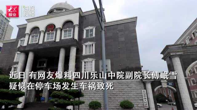 网传四川乐山中院副院长被市长的车碾压致死 乐山中院:不了解其死因