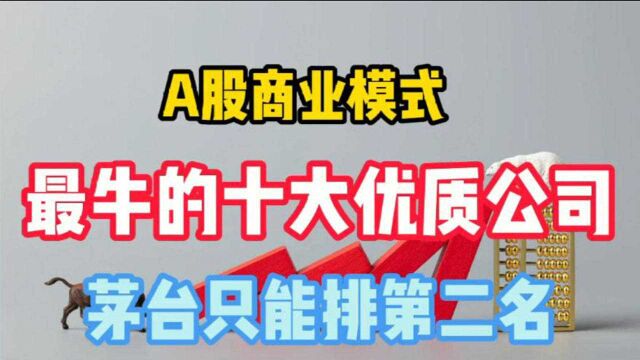 A股商业模式最牛的十大优质公司