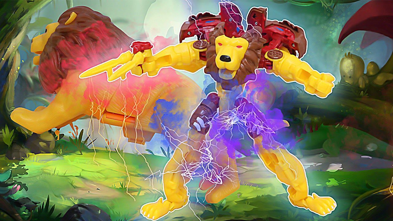 咖宝车神:狮王凯恩闪亮登场,狮吼咆哮波技能和炫酷变形超吸睛_高清