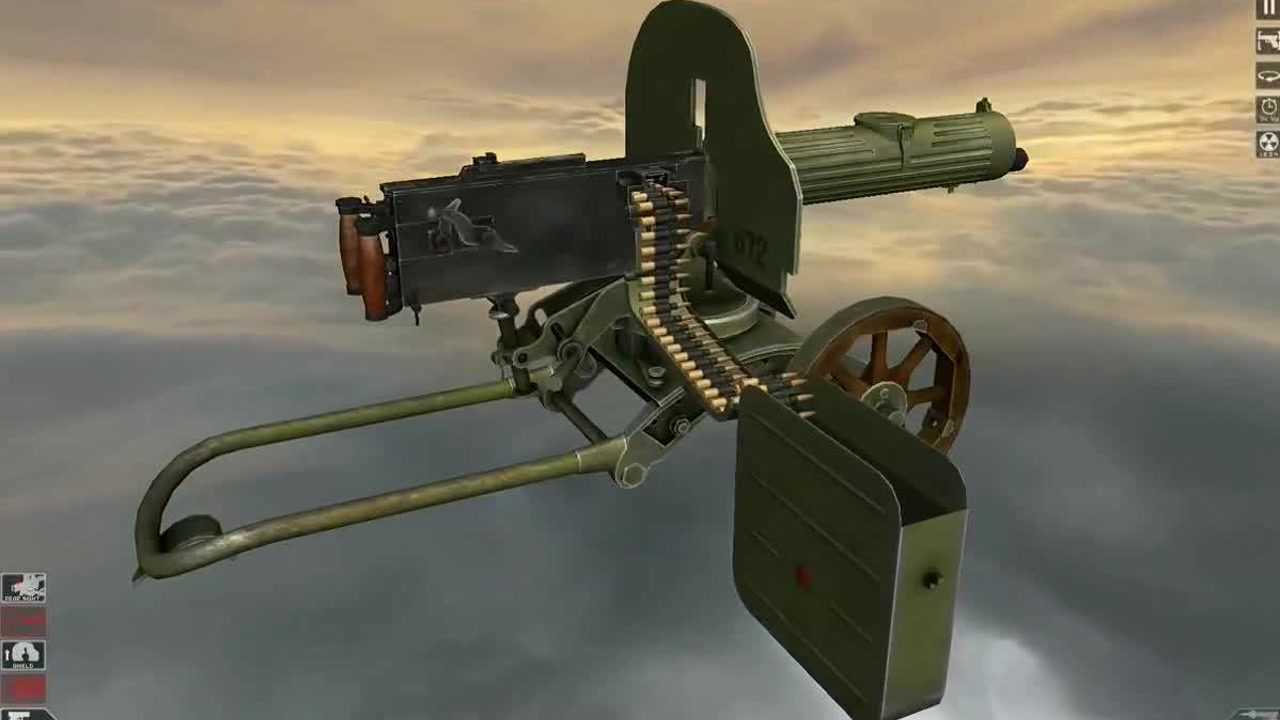 古董级马克西姆水冷式重机枪,3d动画演示它的工作原理!